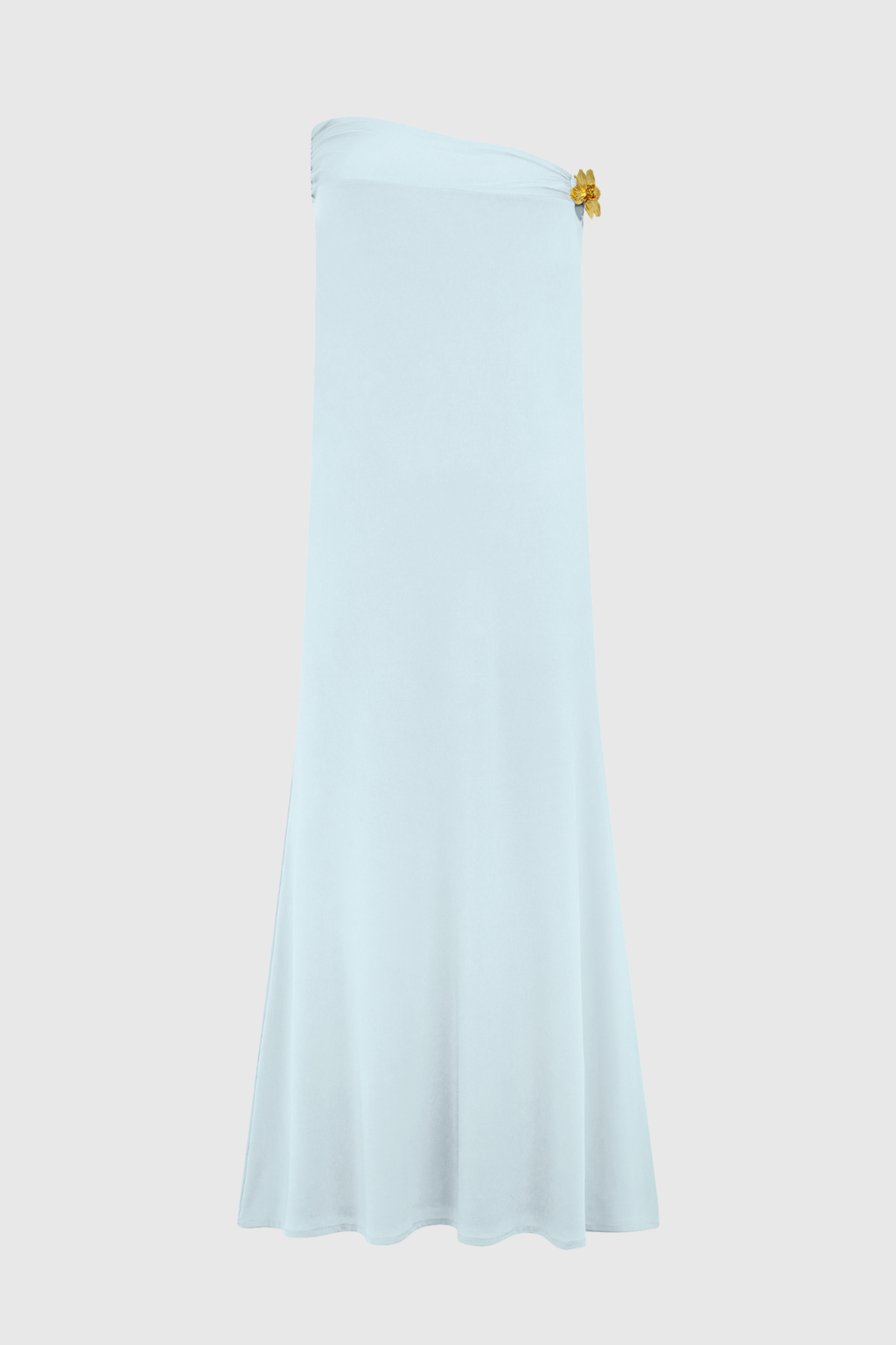 Cornela Floral Embellished Top & Maxi Skirt Set - Blue