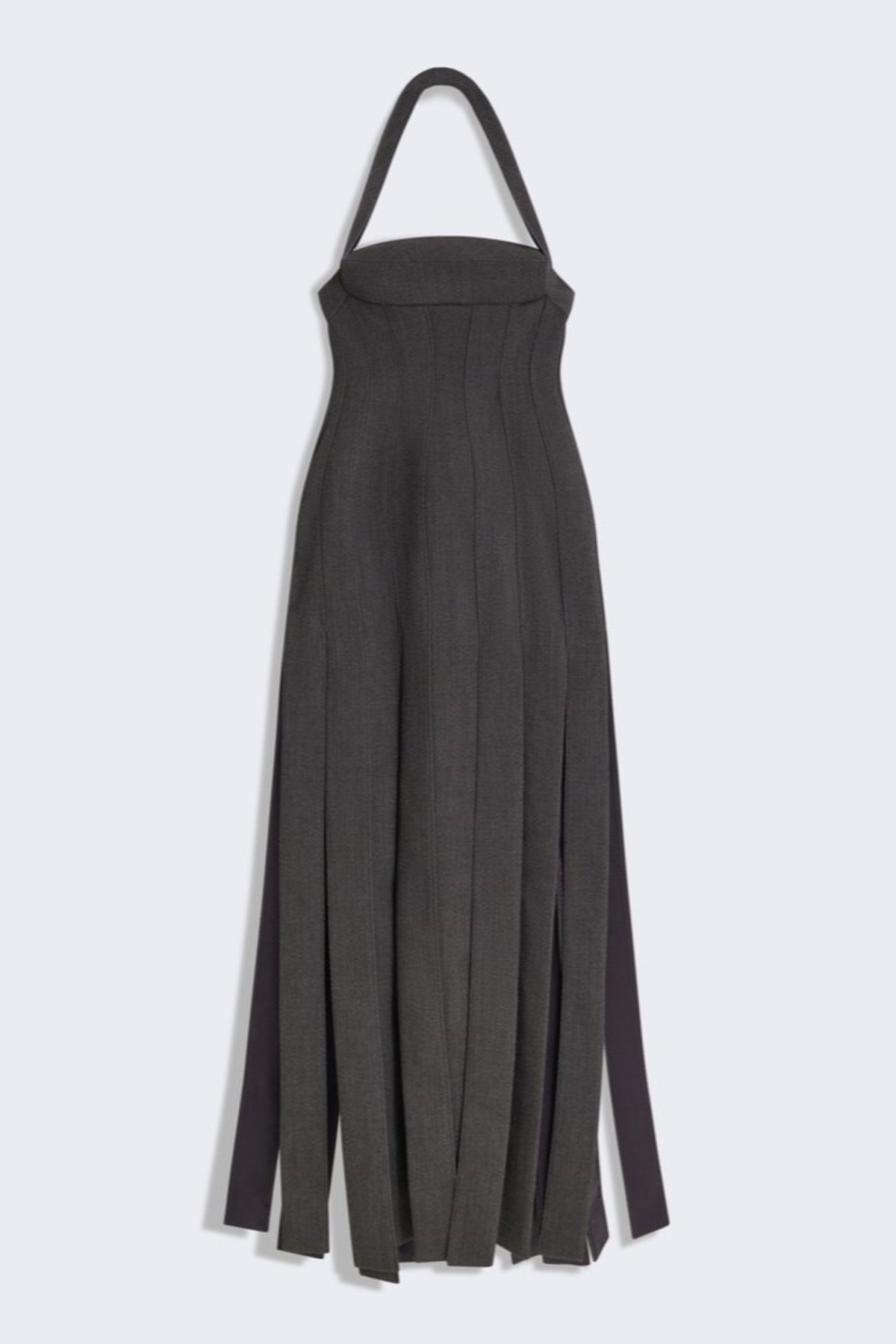 Daira Halter Unstitched Ribbons Maxi Dress