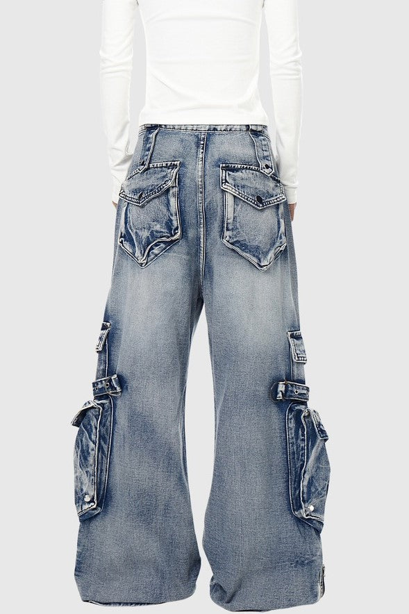 Elysia Cargo Jeans - Blue