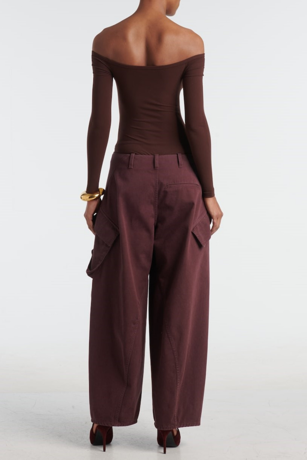 Donnal Cargo Pants - Purple