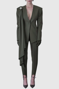 Dorta Draped Blazer - Green