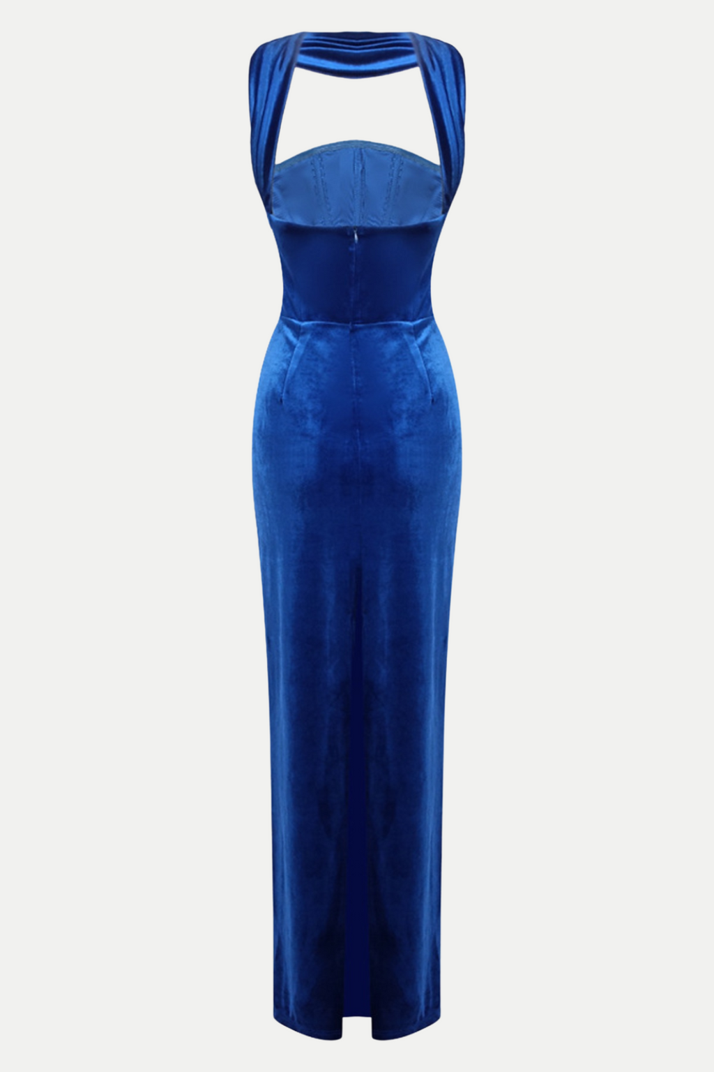 Eadward Velvet Halter Maxi Dress