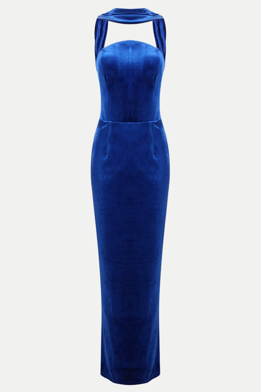 Eadward Velvet Halter Maxi Dress