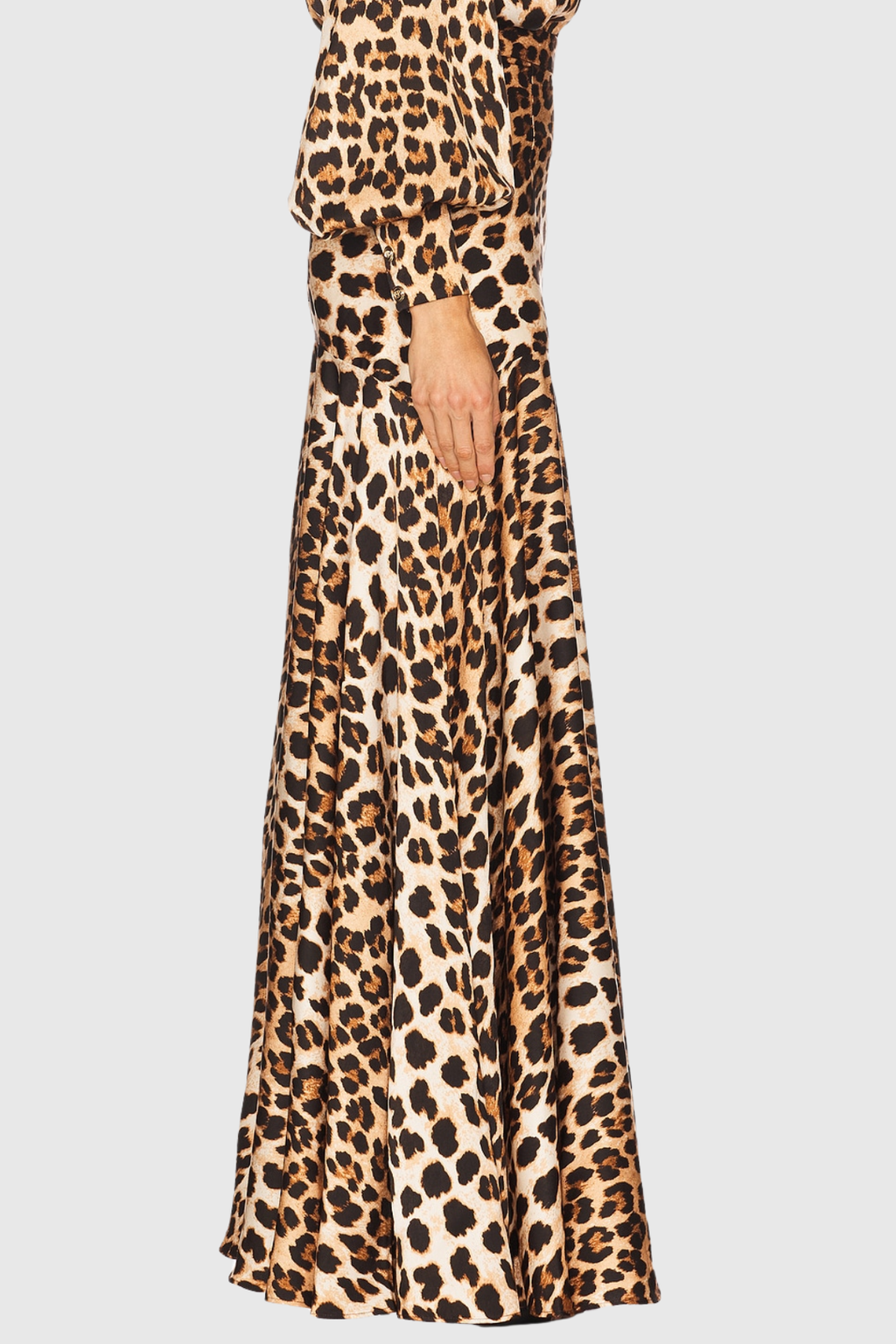 Enrique Leopard Split Maxi Dress