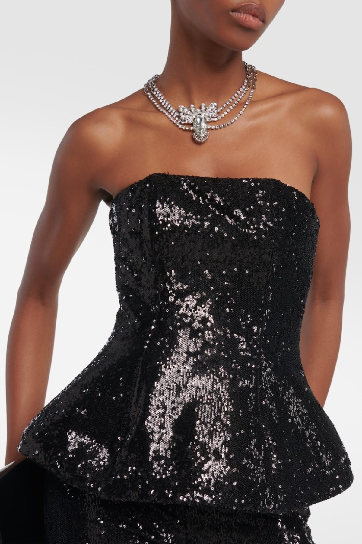 Faro Sequin Bustier Top