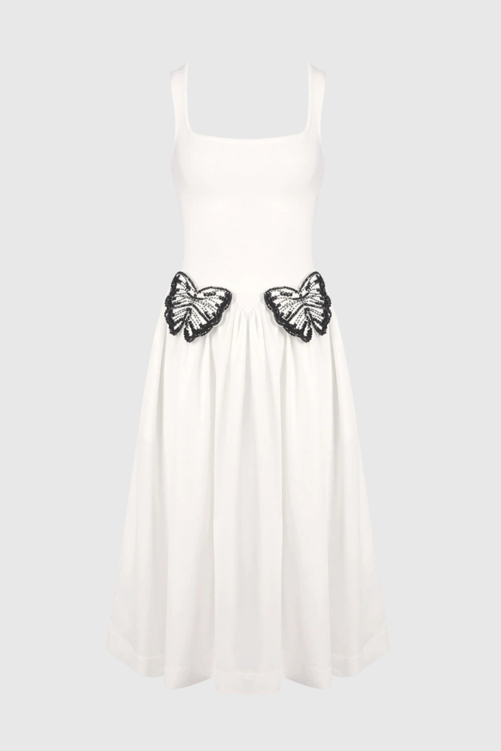 Festus Butterfly Embellished Knit Midi Dress