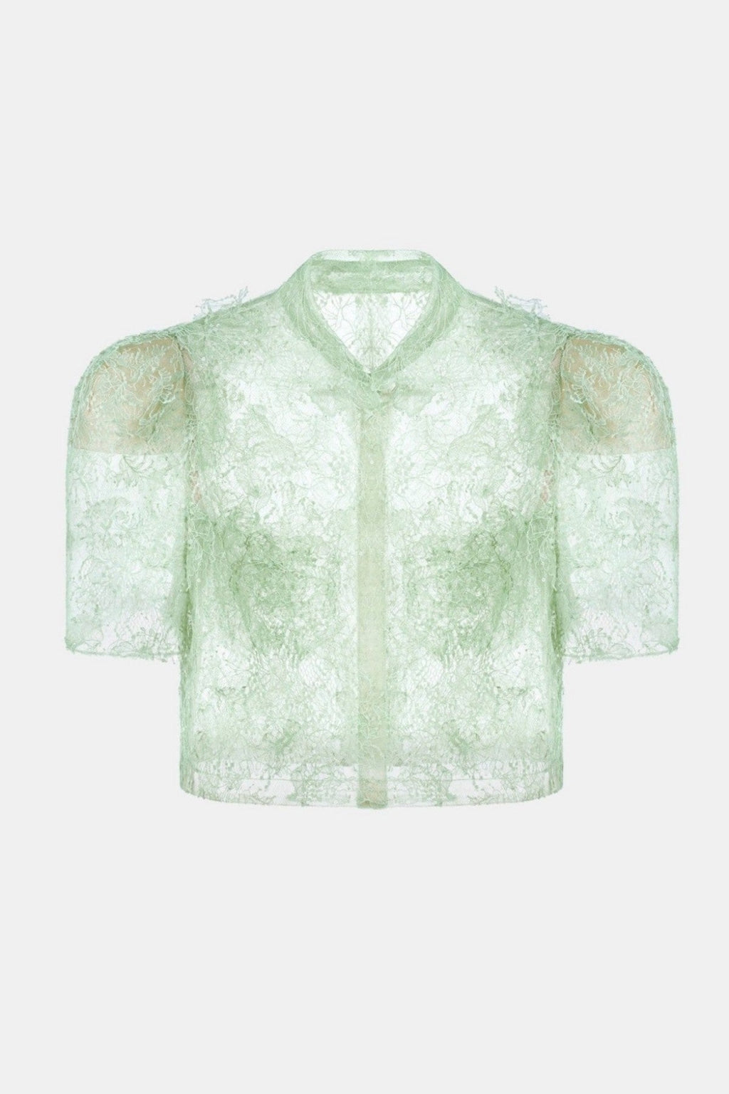 Finlia Lace Top & Mini Skirt Set - Green