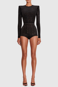 Gantha Crystal Embellished Bodysuit
