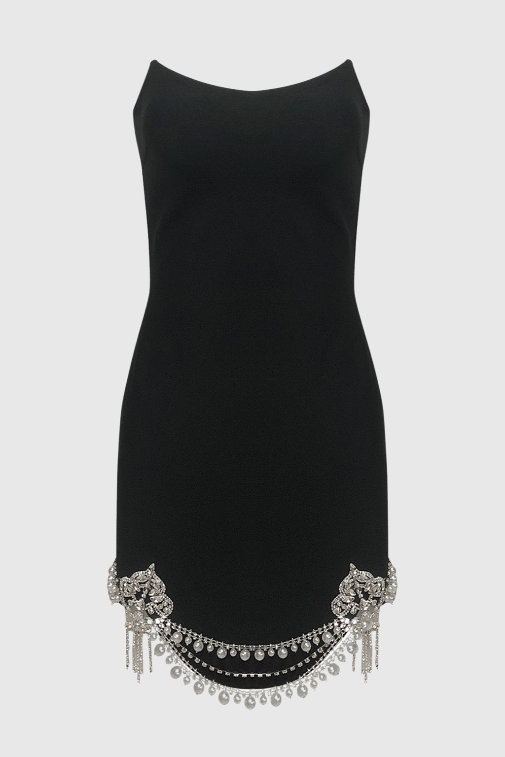 Ginaya Crystal Embellished Strapless Mini Bandage Dress