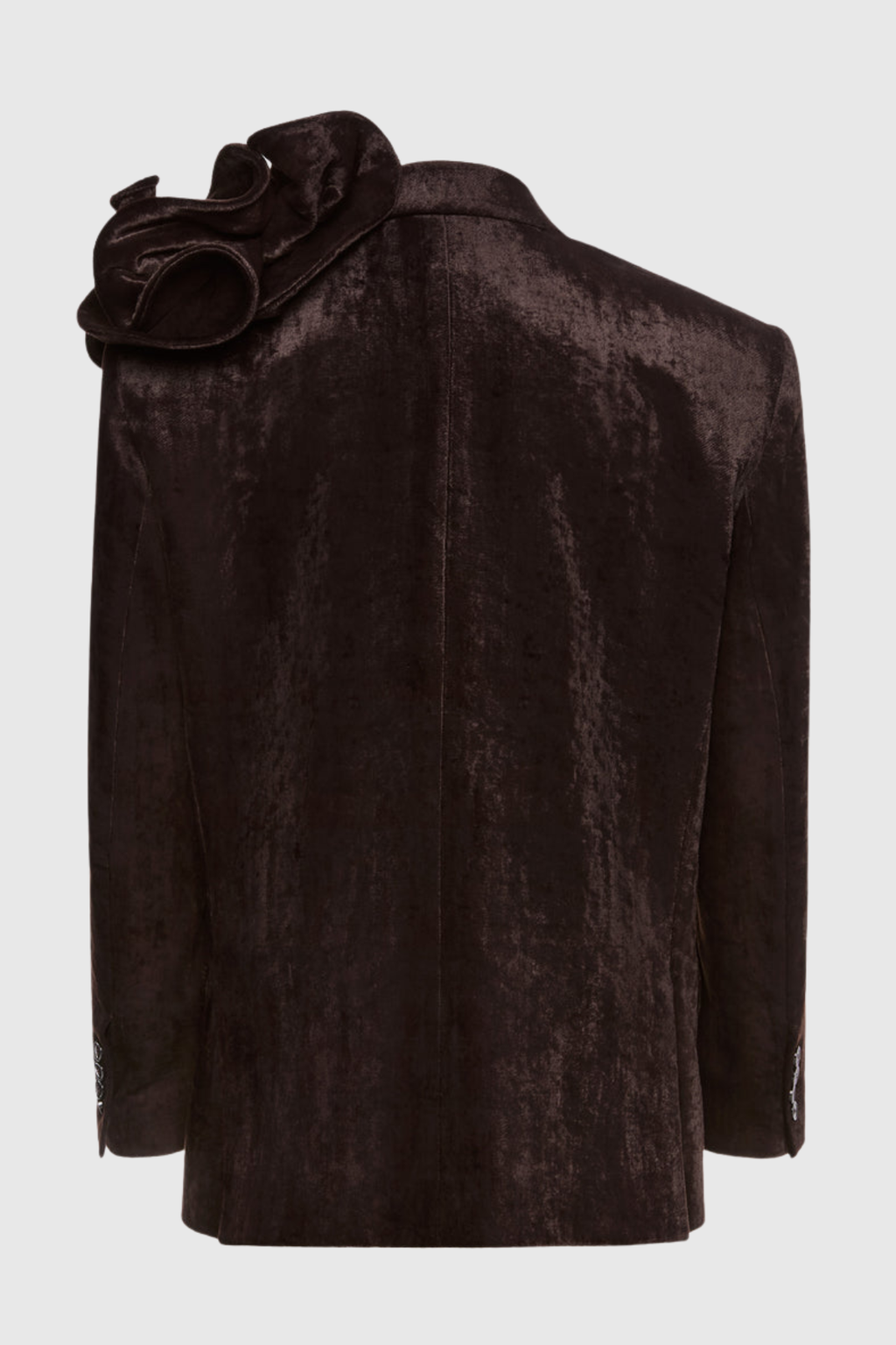 Habib Floral Appliqué Velvet Blazer