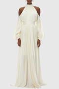 Imre Puff Sleeve Ruched Maxi Dress