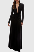 Jakobe Pearl Embellished Ruched Maxi Dress