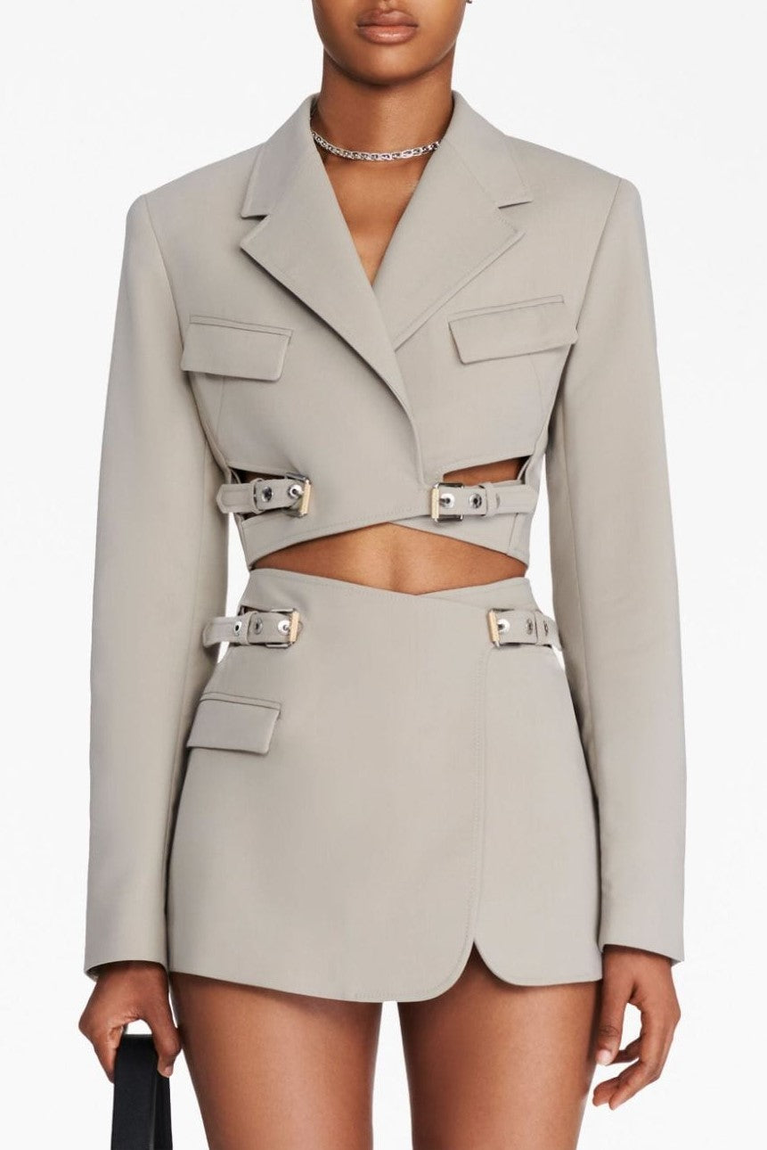 Jayla Mini Skirt - Grey