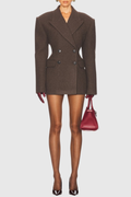 Jenta Wool Blend Cinched Blazer