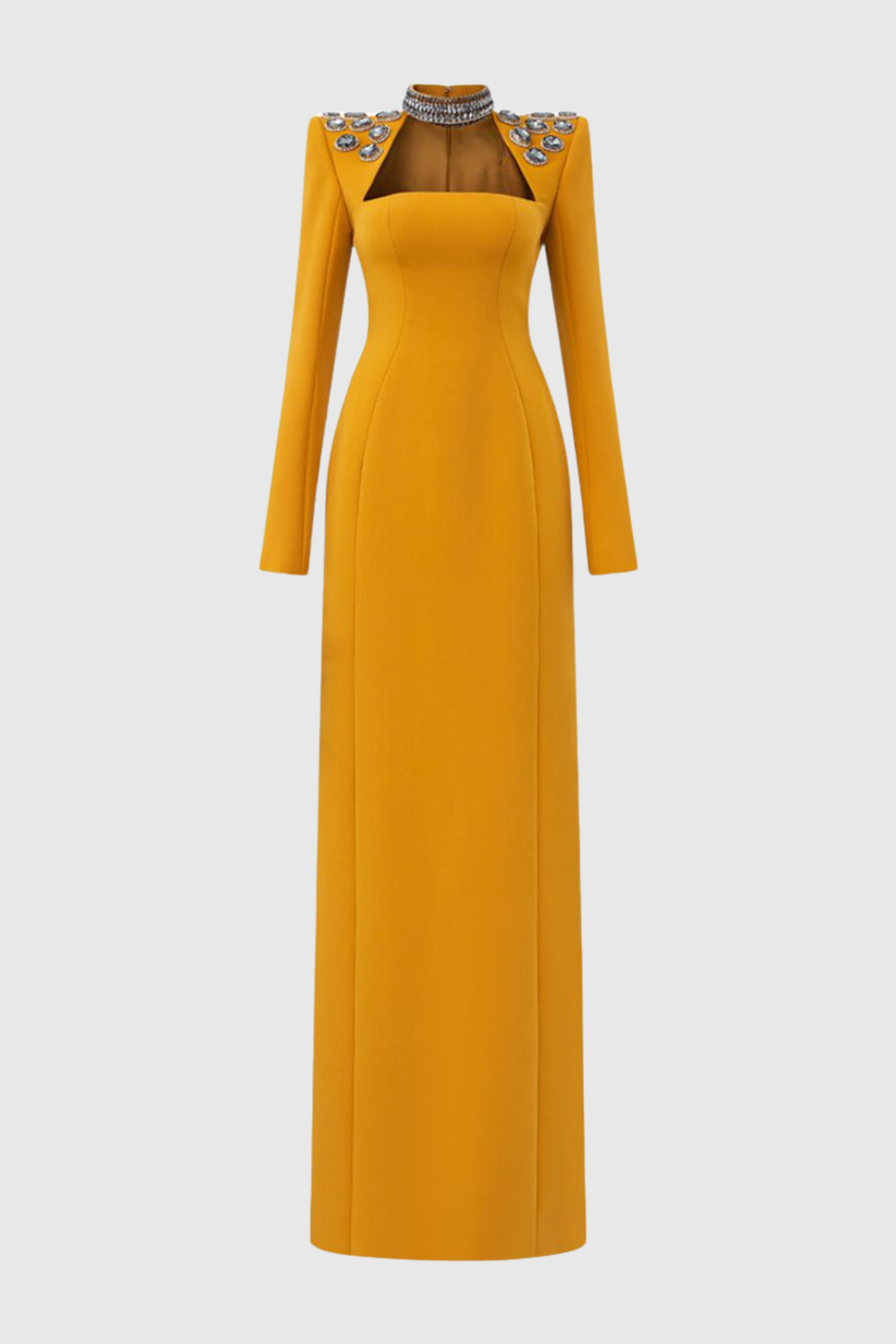 Jonahe Crystal Choker Embellished Maxi Dress