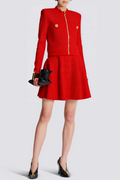 Kabin Crocodile Knit Top - Red