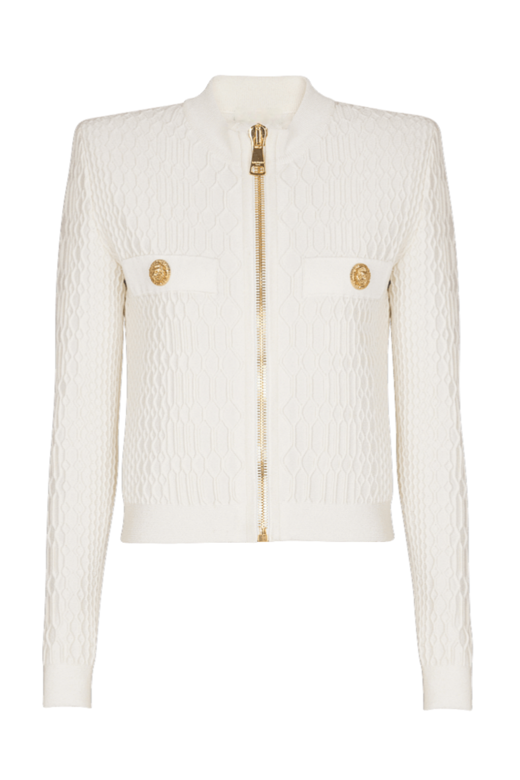 Kabin Crocodile Knit Top - White