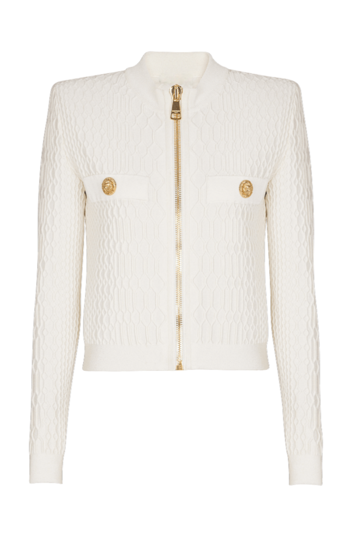Kabin Crocodile Knit Top - White
