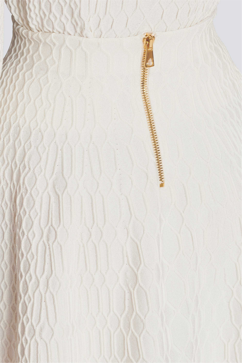 Kabin Crocodile Knit Top - White