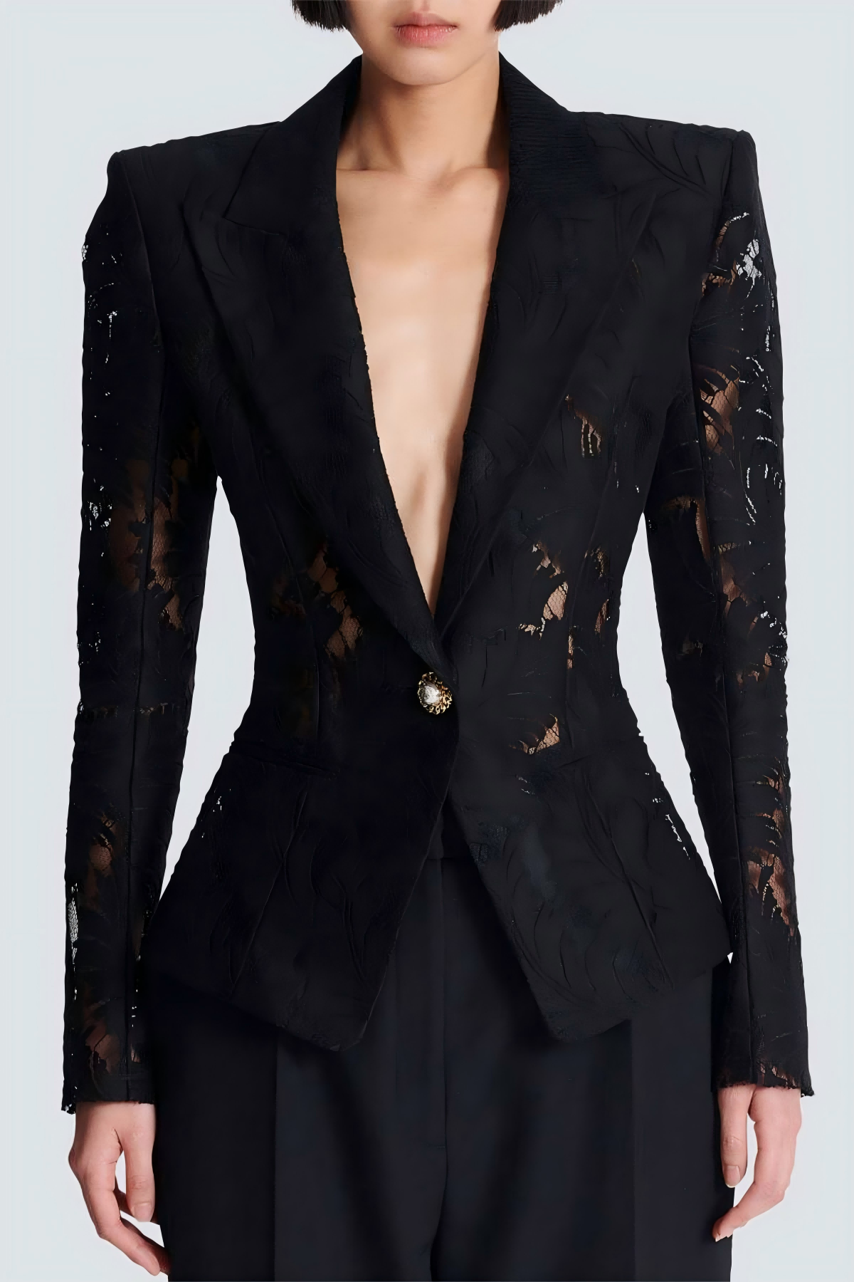 Kinan Single Breasted Lace Blazer