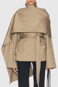 Kristy Scarf-detailed Crop Trench