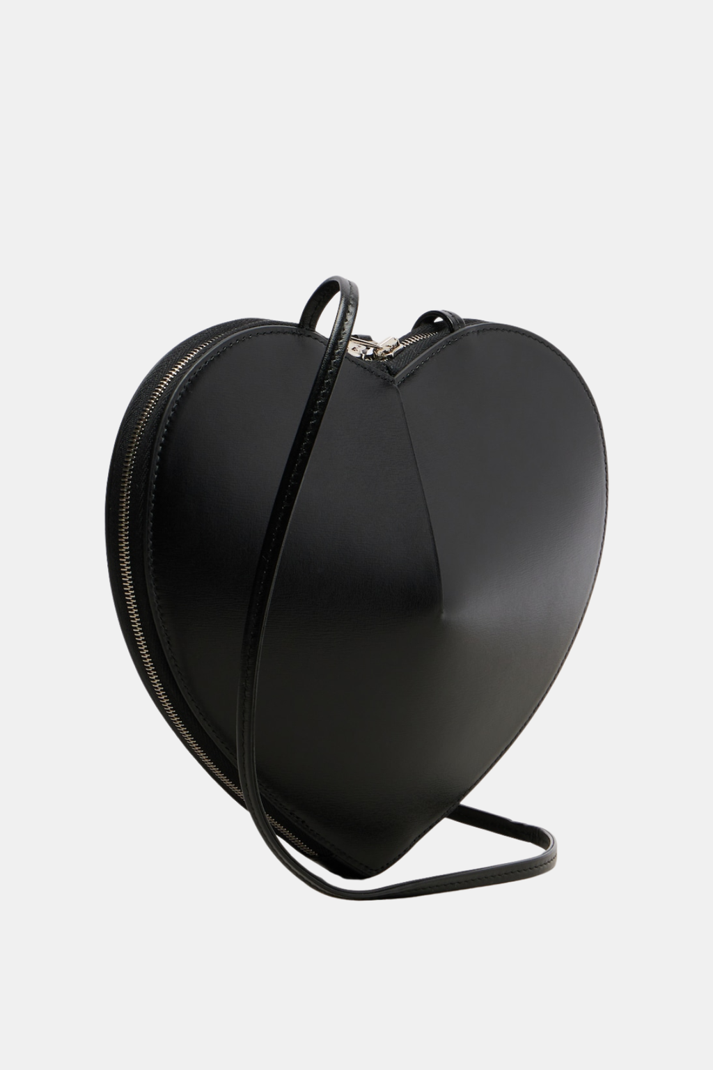 Kyaia Heart Leather Shoulder Bag - Black
