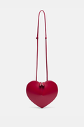 Kyaia Heart Leather Shoulder Bag - Red