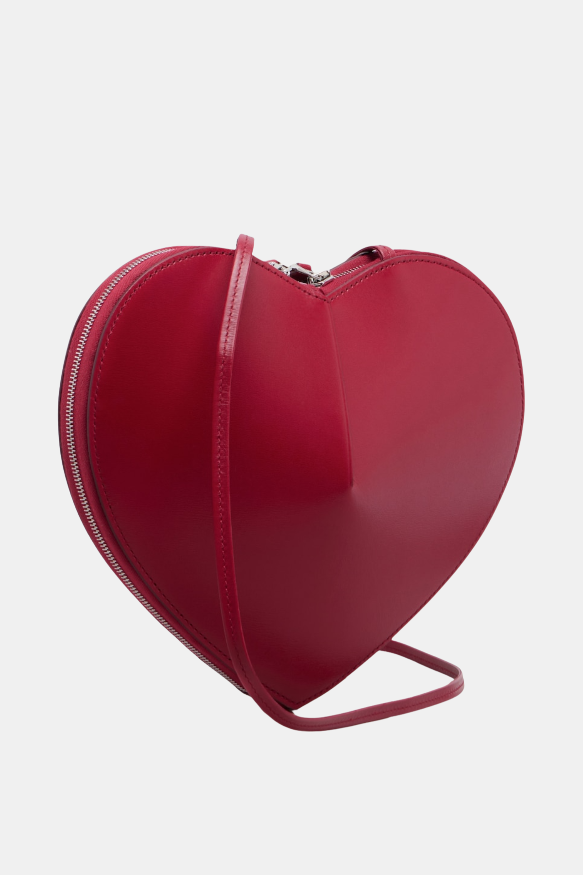 Kyaia Heart Leather Shoulder Bag - Red