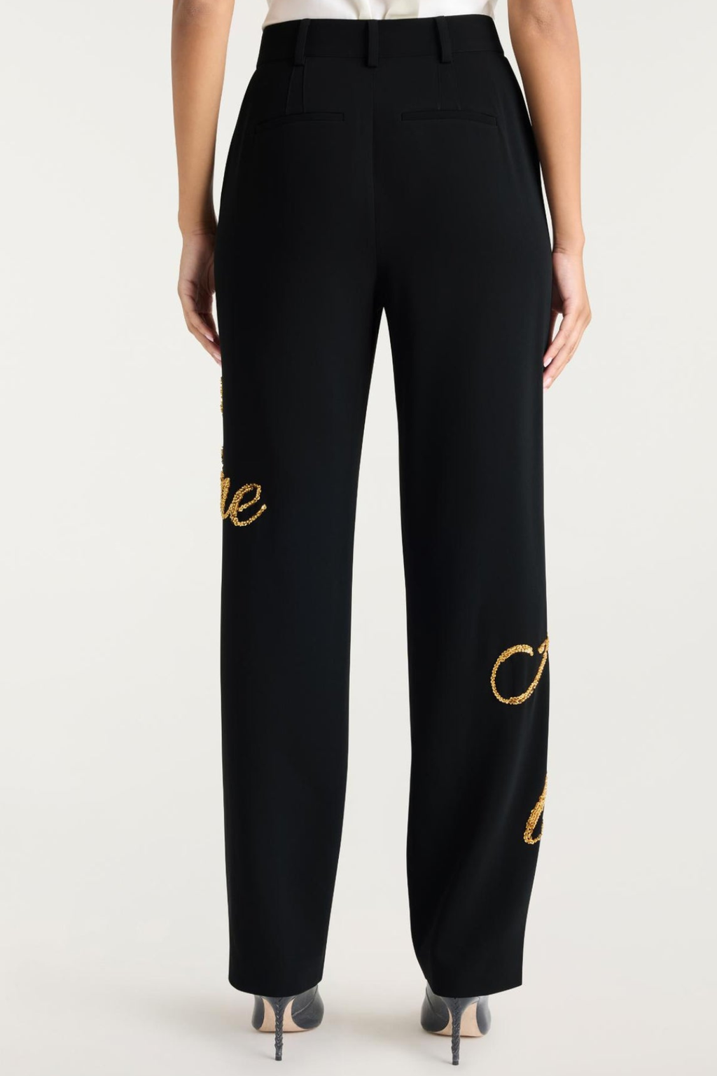 Laramie Loveletter Sequin Blazer & Pants Set - Black