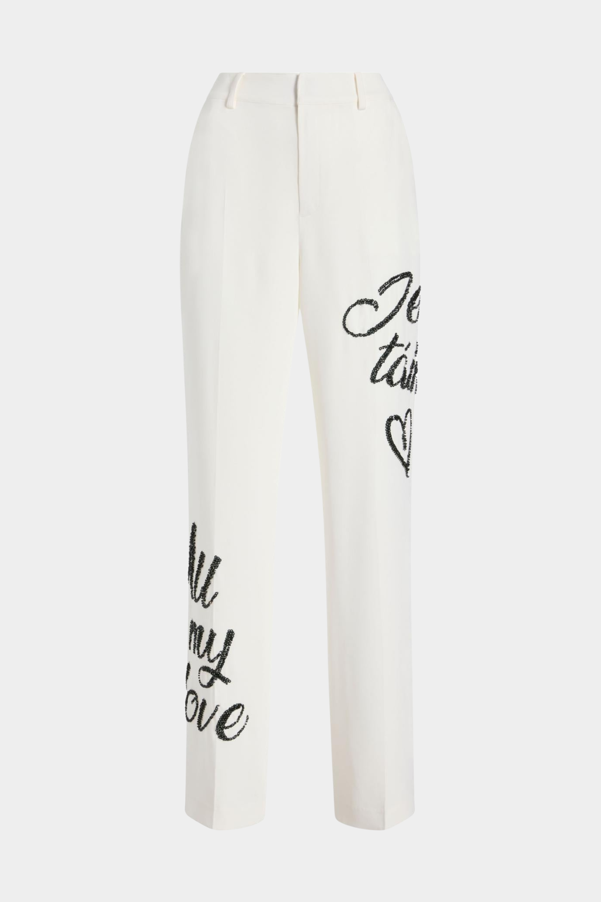 Laramie Loveletter Sequin Blazer & Pants Set - White