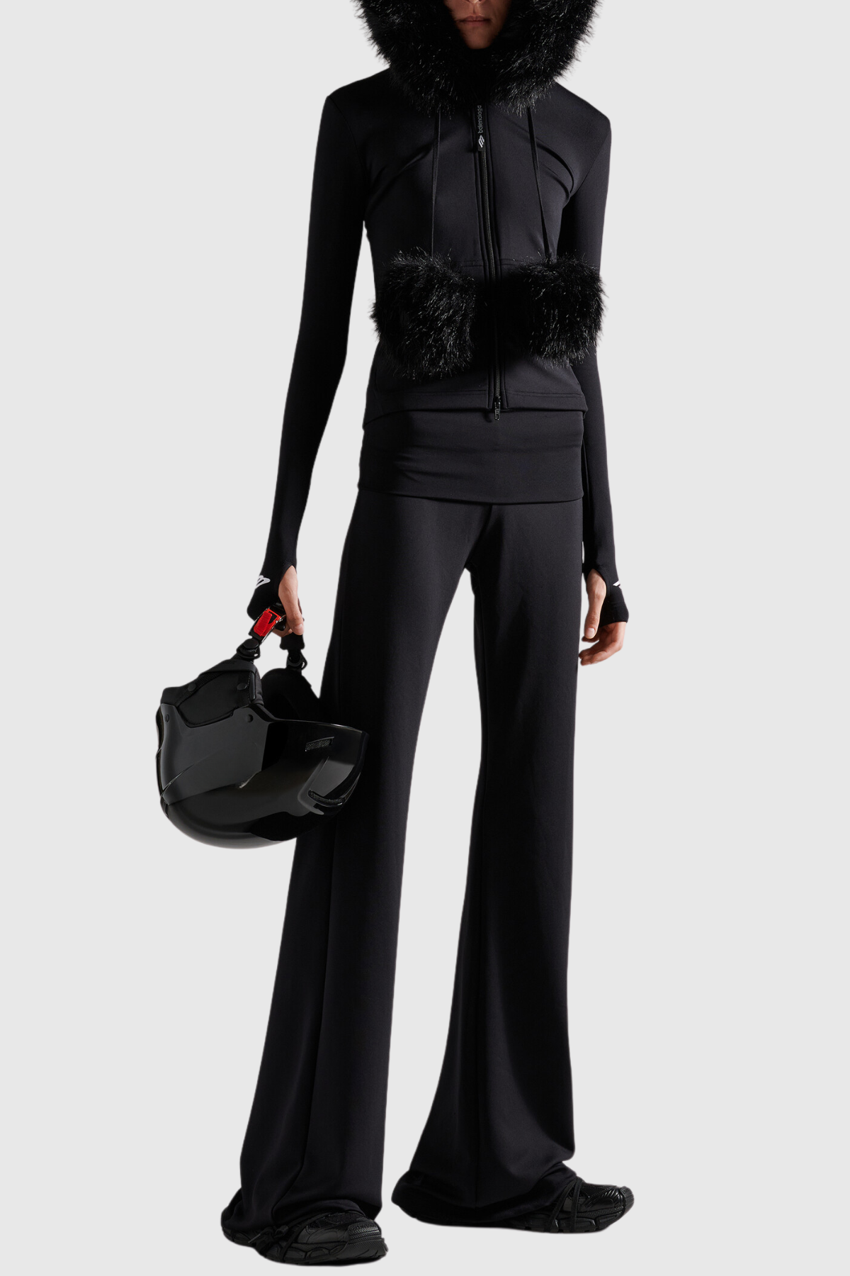 Laszlo Faux Fur Zip-up Hoddie
