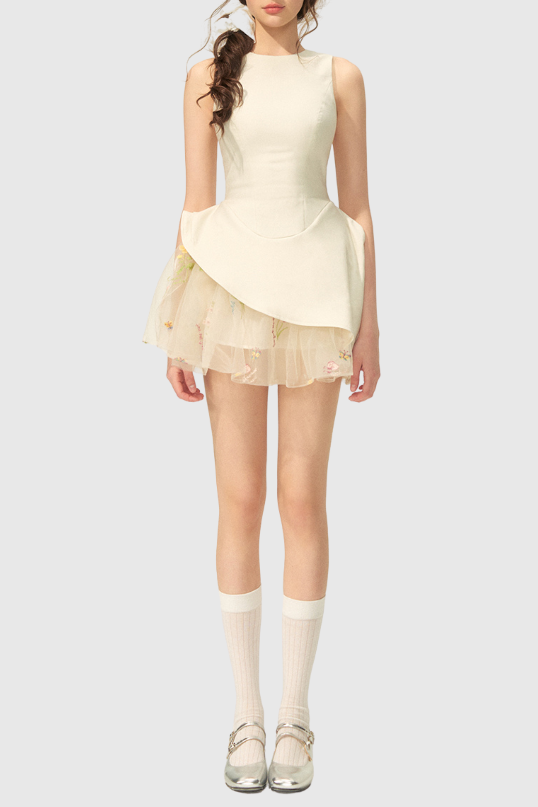 Liechti Floral Layer Mini Dress