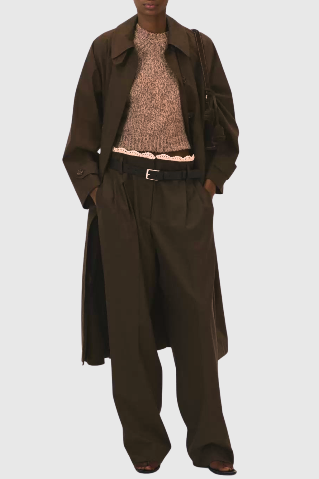 Lieva Trench Coat - Brown