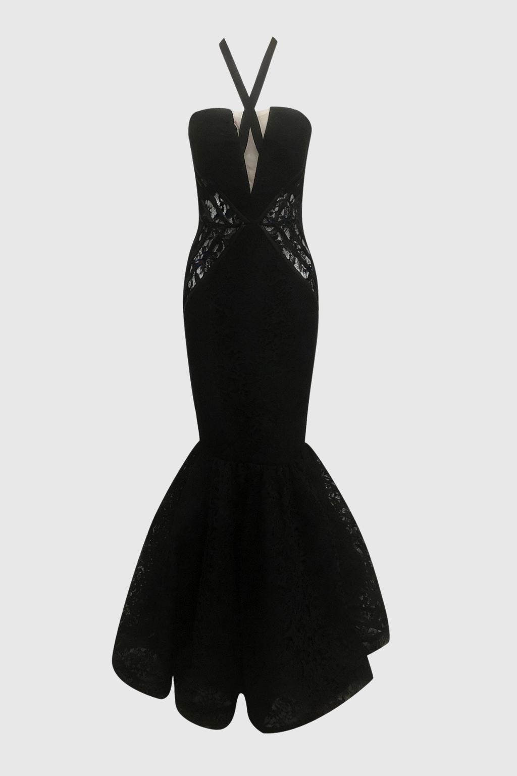 Lizaz Lace Corset Mermaid Maxi Dress
