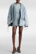 Lopa Lace Up Denim Jacket