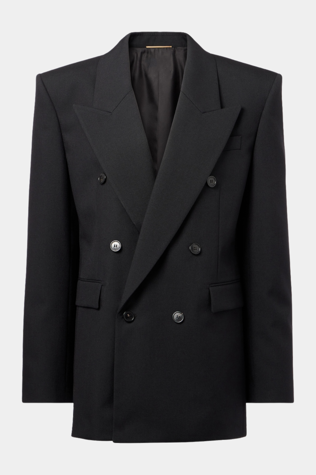 Lorra Double Breasted Wool Blazer - Black