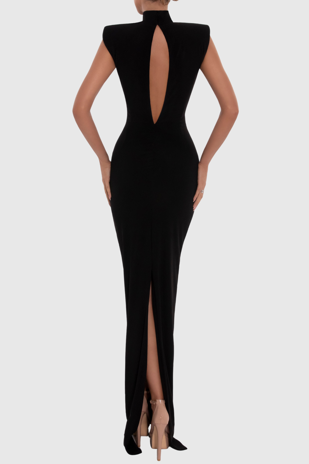 Malaz Diamante Embellished Sleeveless Maxi Bandage Dress