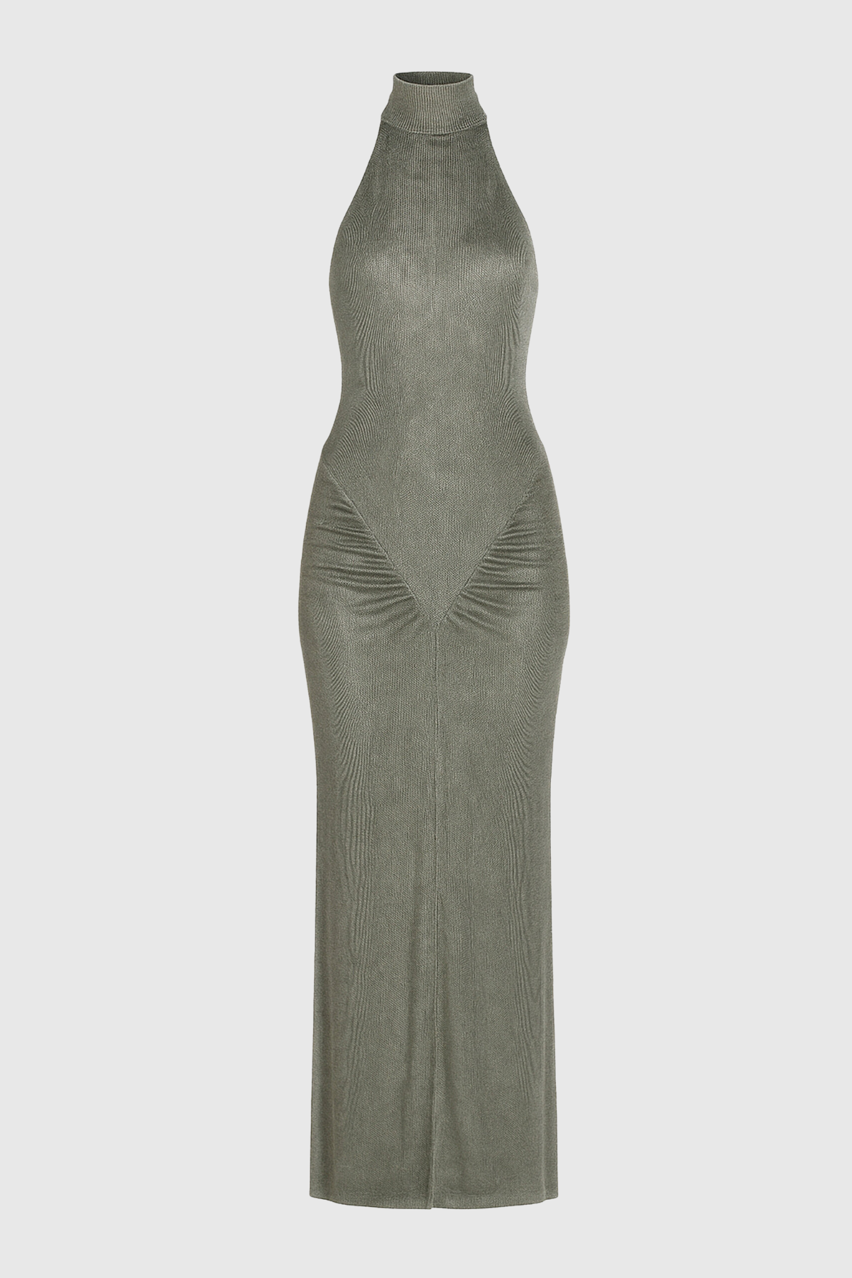 Mariso Halter Ruched Maxi Dress
