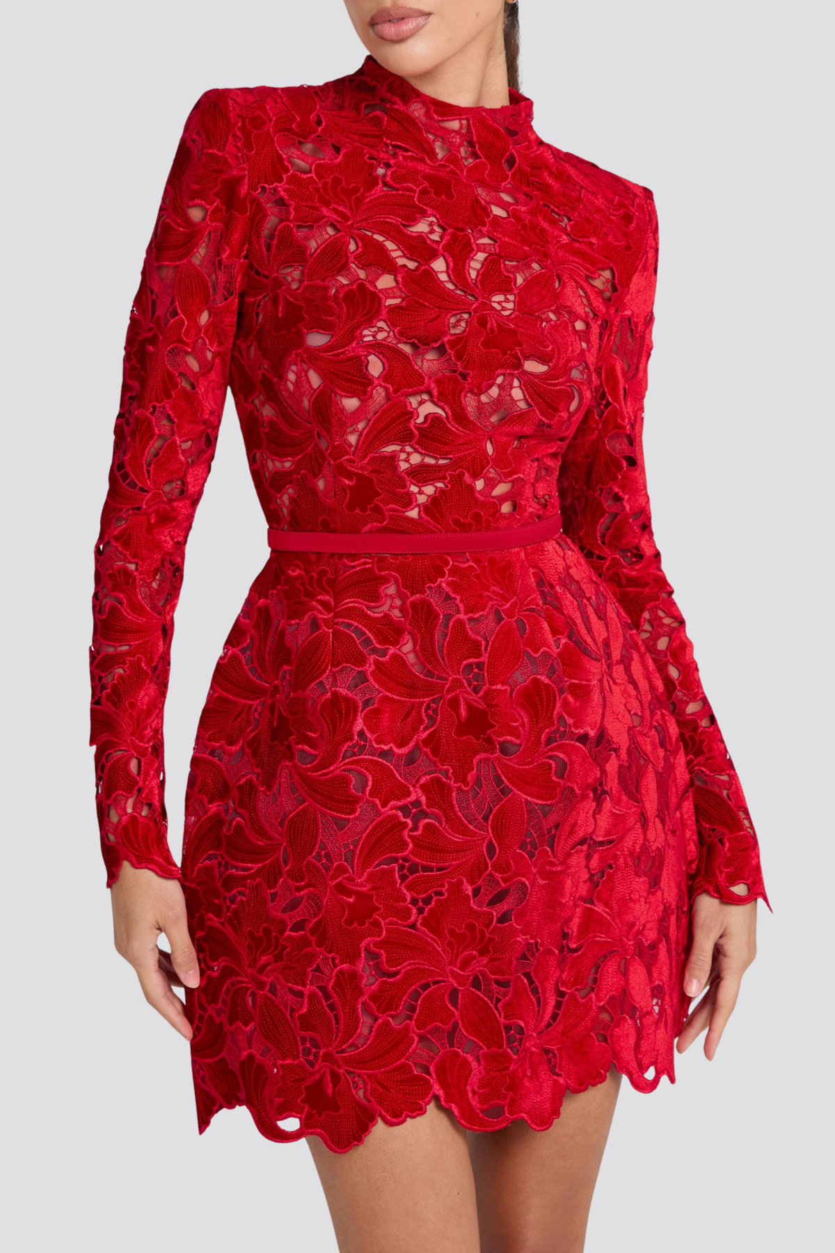 Medea Floral Lace Mini Dress