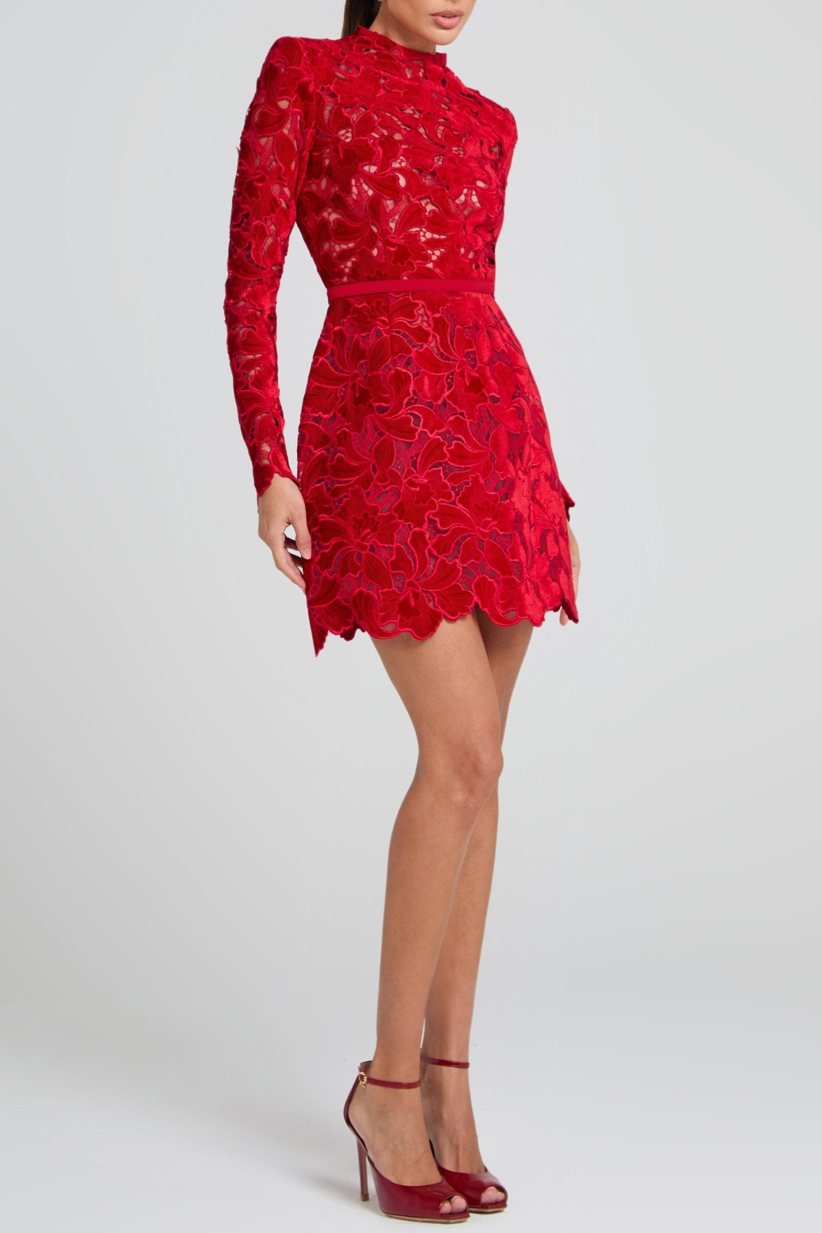Medea Floral Lace Mini Dress