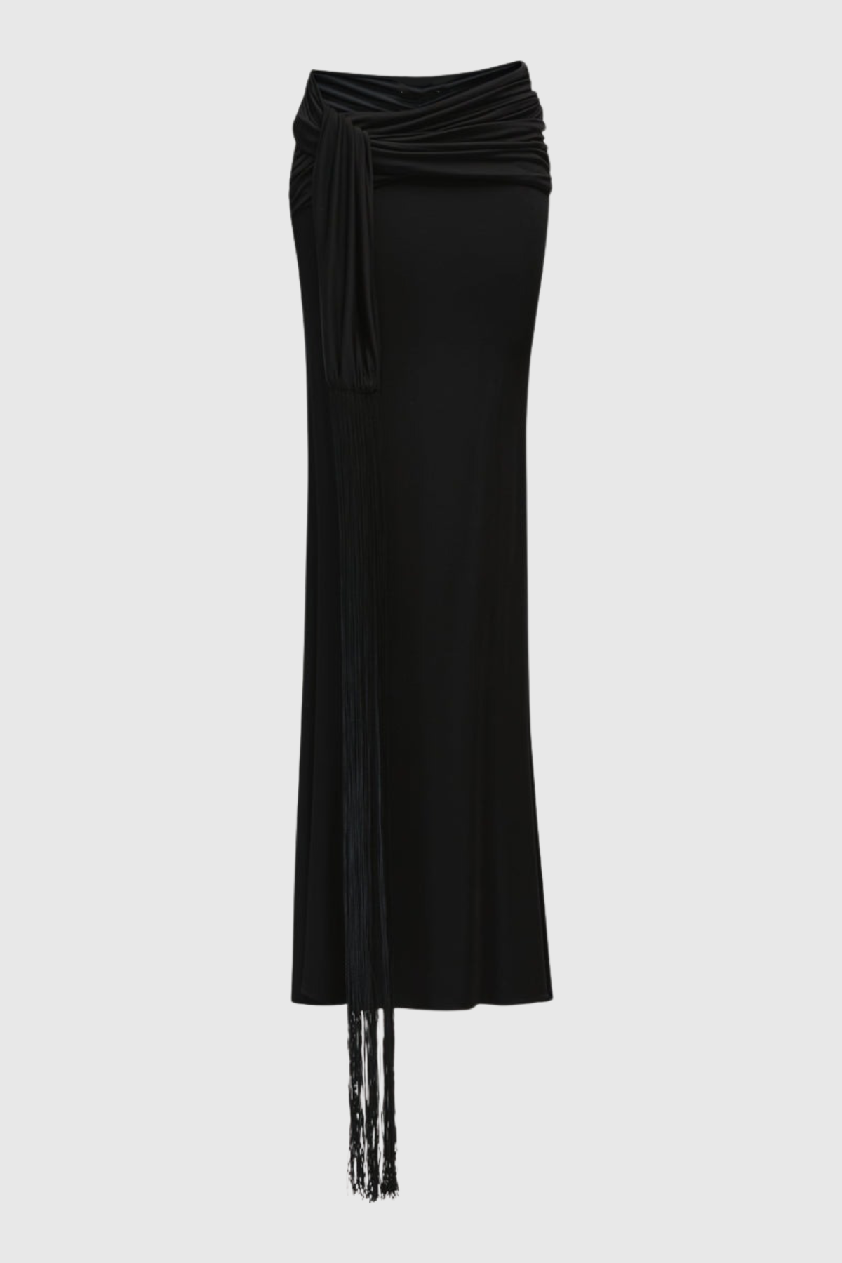 Musay Halter Cutout Bodysuit & Fringe Skirt Set