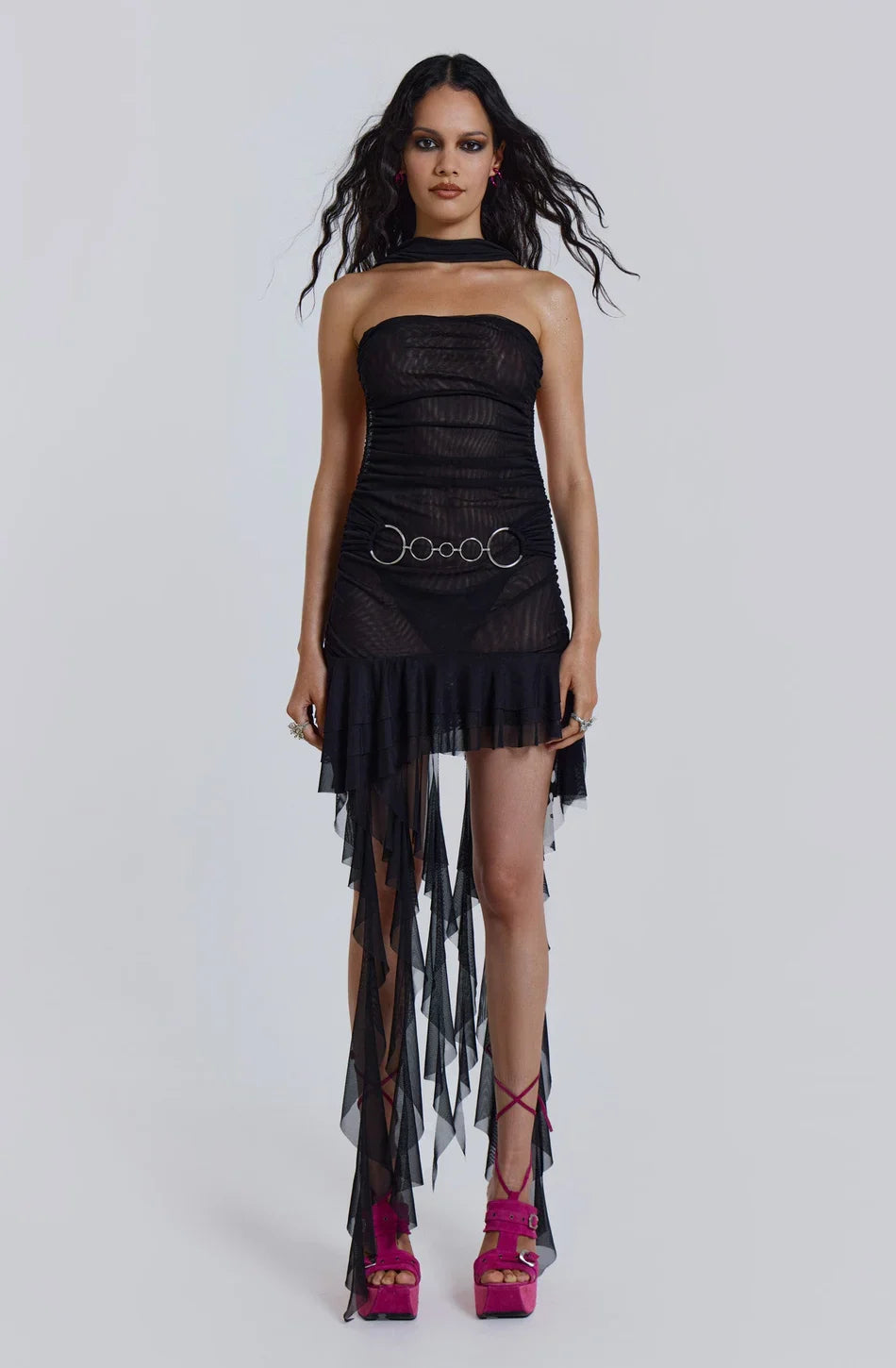 Mya Mesh Mini Dress