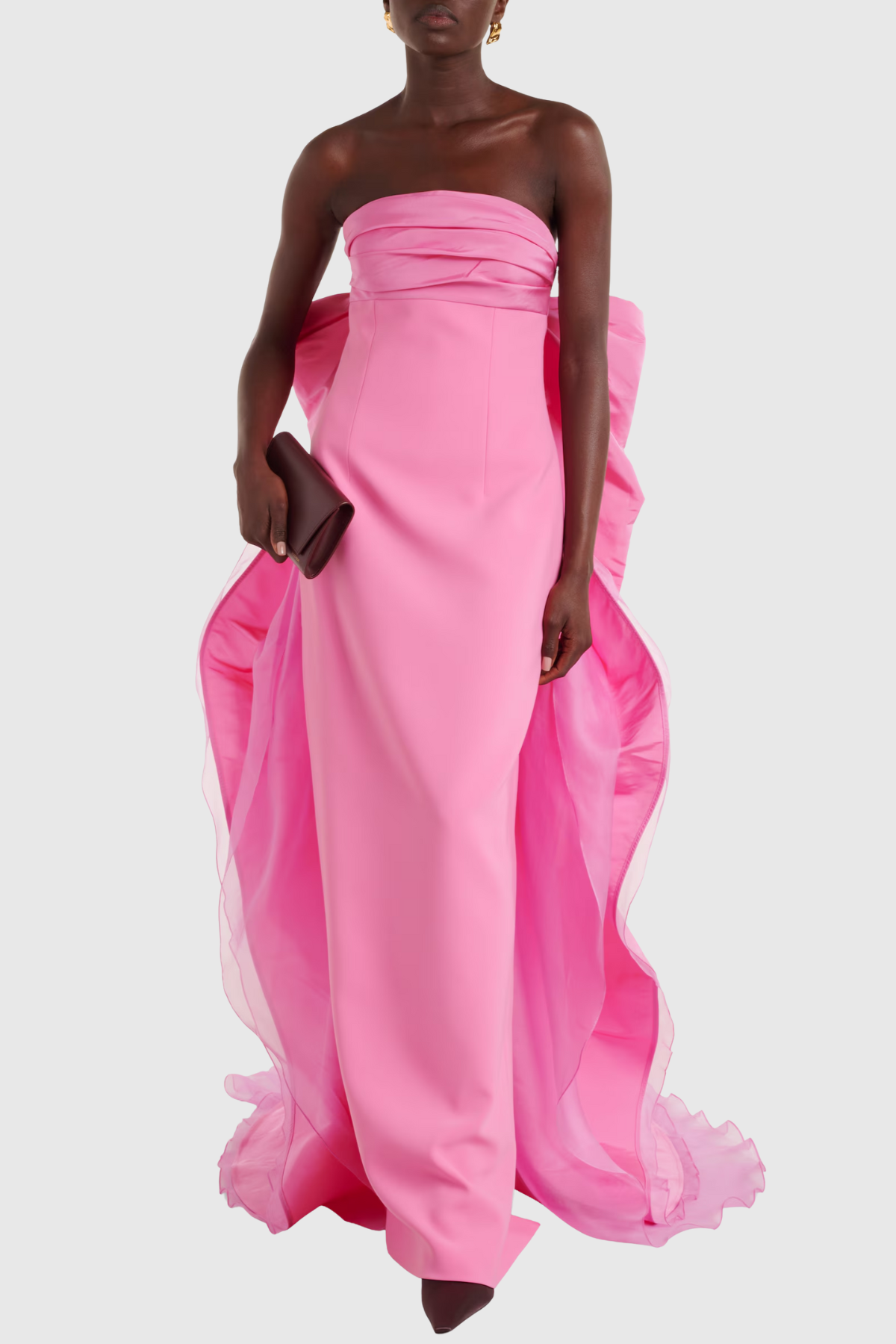 Narela Strapless Bow Embellished Maxi Dress