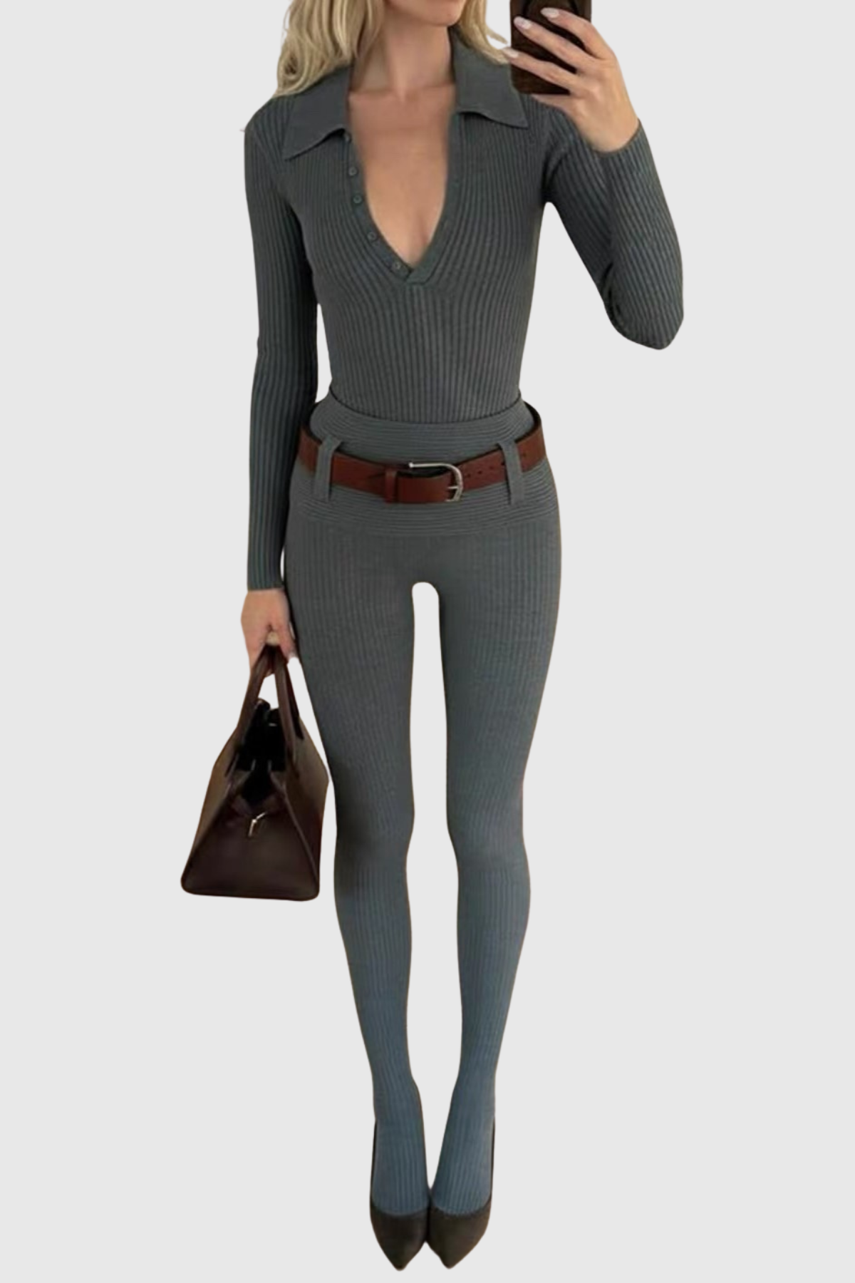 Nerina Long Sleeve Knit Bodysuit
