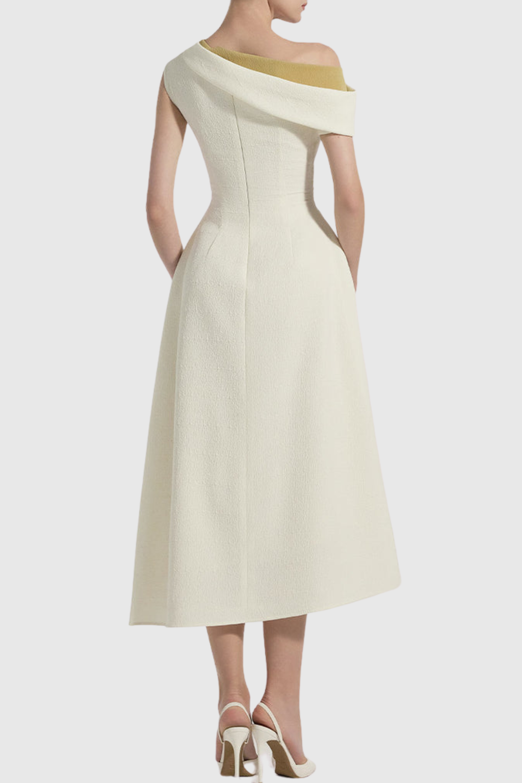 Phinea One Shouder Ruched Midi Dress