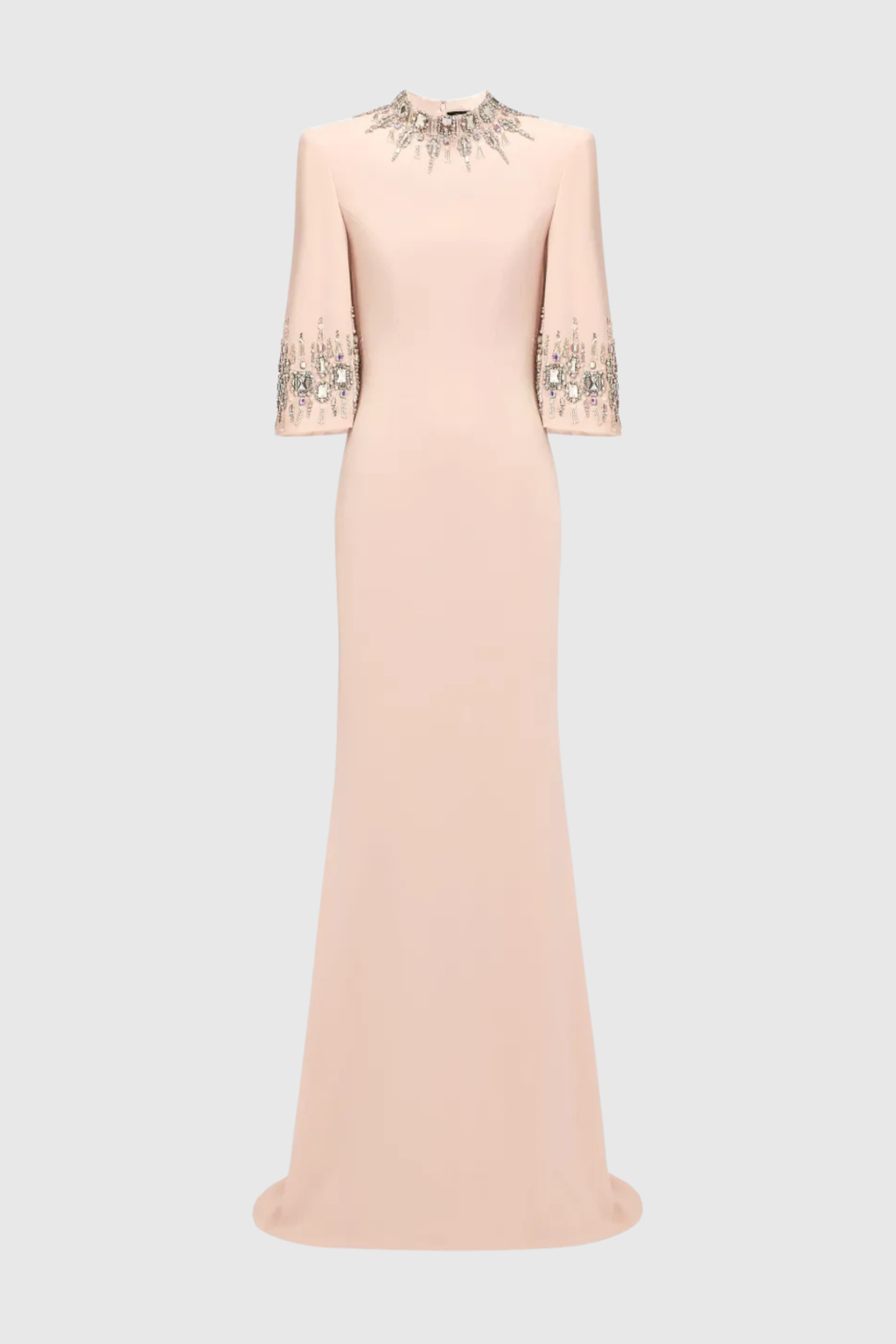 Pulosa Crystal Embellished Maxi Dress - Pink