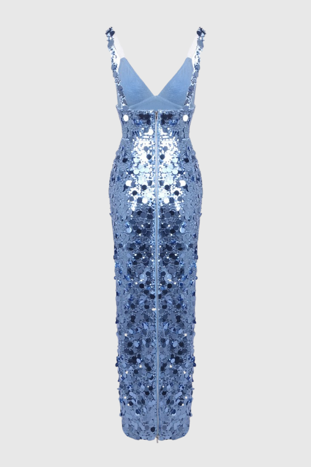 Raekwa Sequin Maxi Dress - Ocean Blue