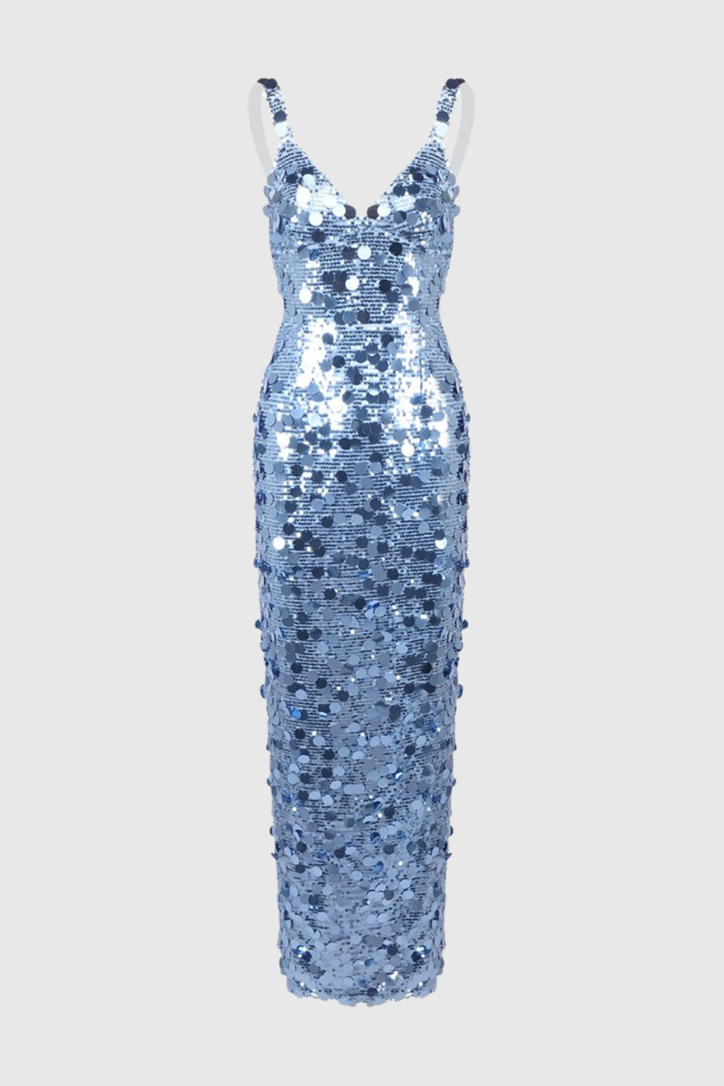 Raekwa Sequin Maxi Dress - Ocean Blue