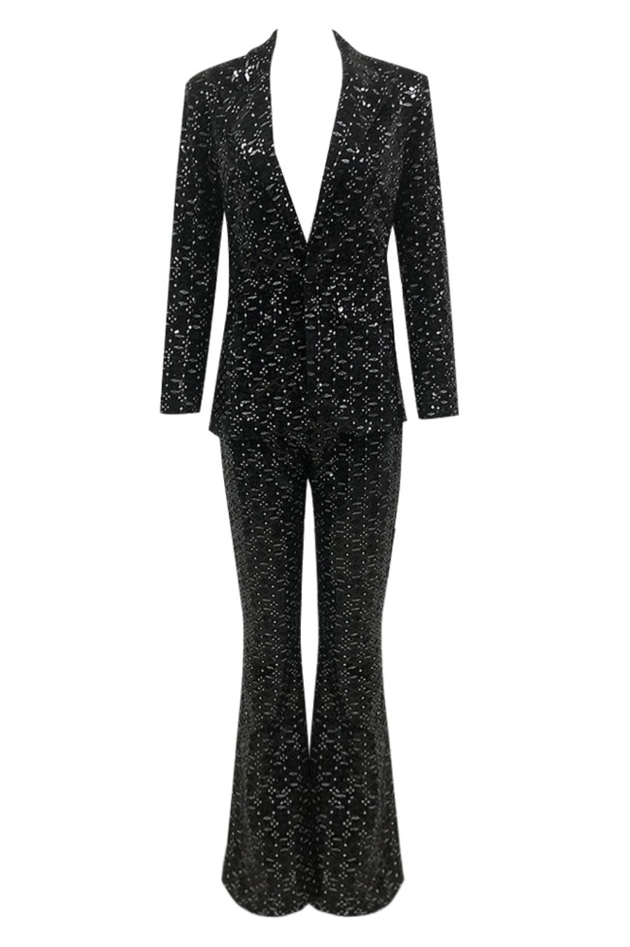 Rizia Sequin Blazer Two Piece Set
