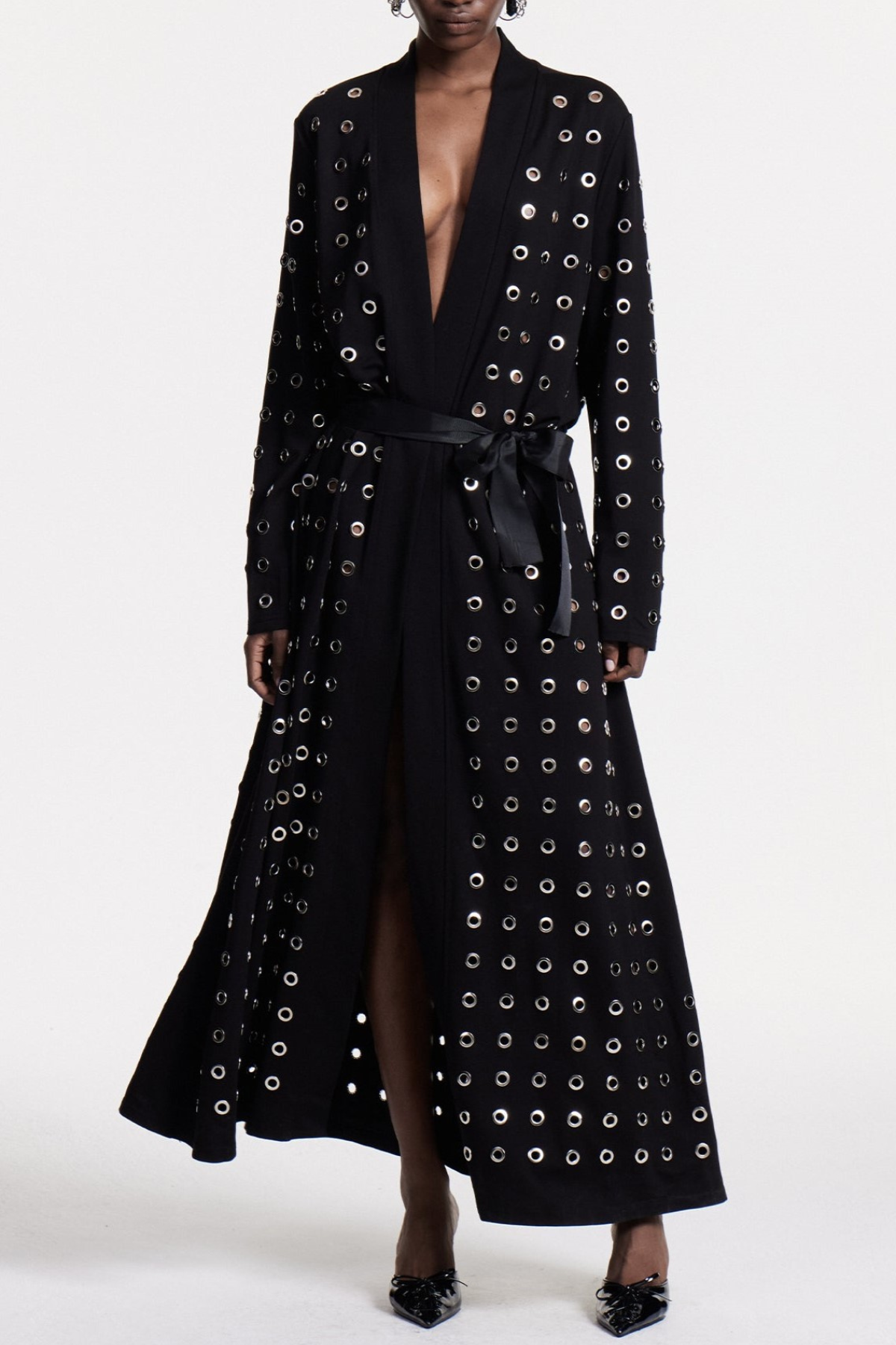 Ronja Eyelet Embellished Coat